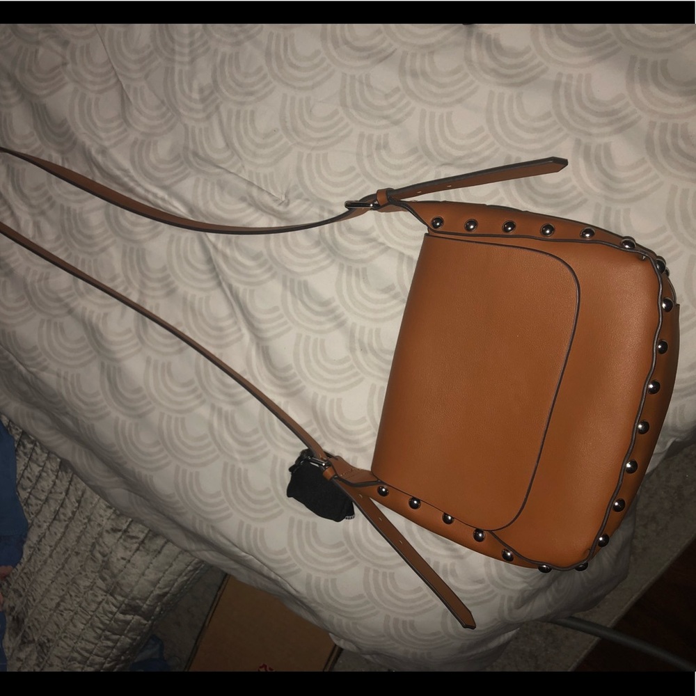 Mango vegan leather satchel crossbody hobo purse